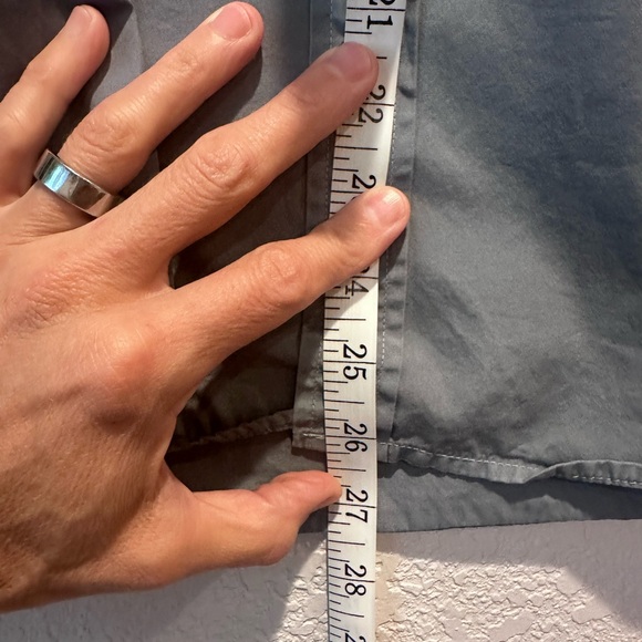 Save Khaki United SKU Button Up Shirt Men Small  Poplin Cotton Long Sleeve $160 - Picture 7 of 8